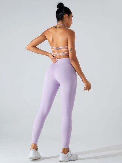 High Waist Wide Waistband Active Leggings - Hey Love Boutique