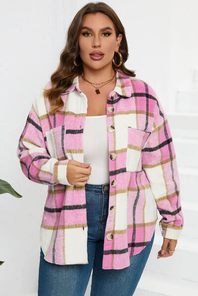 Plaid Button Up Shirt - Hey Love Boutique