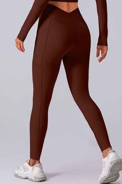 High Waist Active Leggings with Pockets - Hey Love Boutique