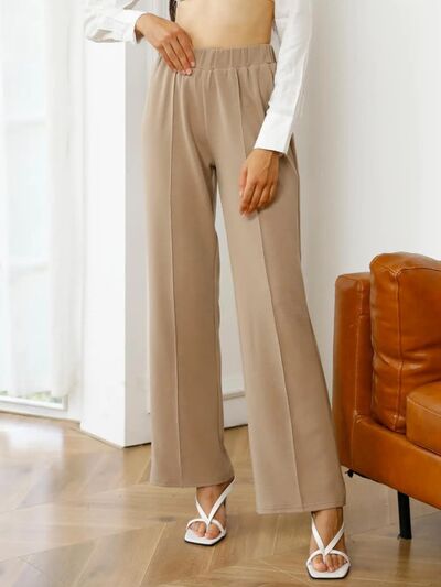 High Waist Straight Pants - Hey Love Boutique