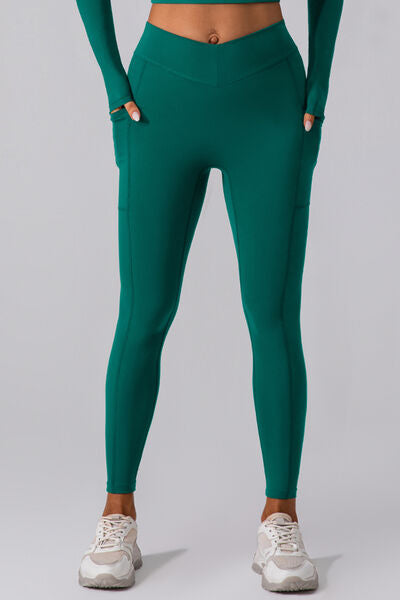 High Waist Active Leggings with Pockets - Hey Love Boutique